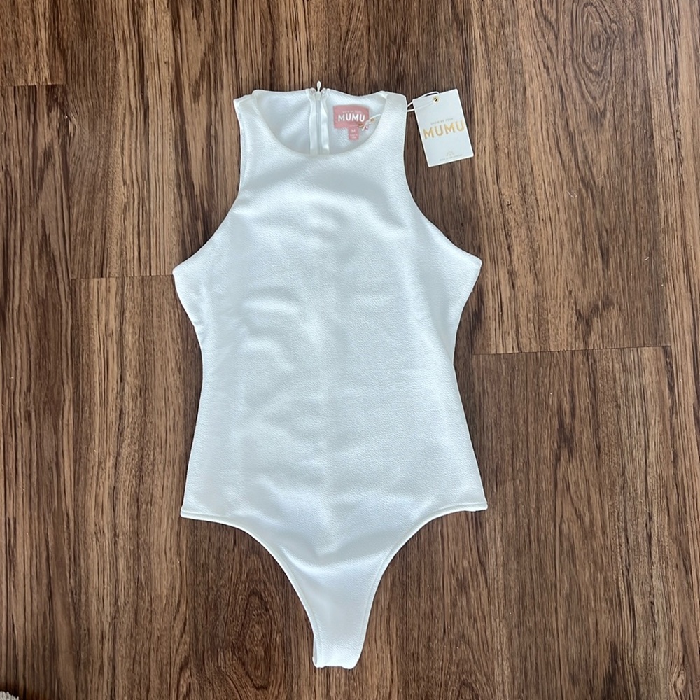 Show me your mumu white bodysuit